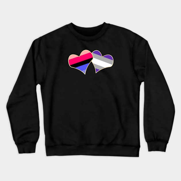 Double Attraction Crewneck Sweatshirt by traditionation